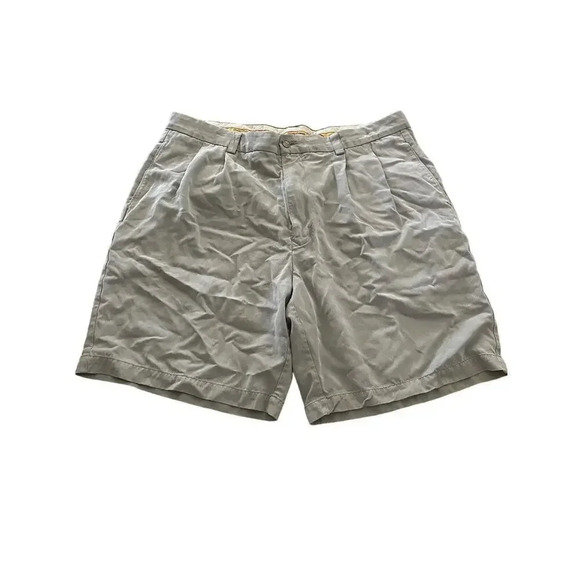 Tommy Bahama Men's Beige Pleated Front silk Shorts Size 38 - Picture 1 of 5